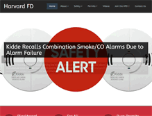 Tablet Screenshot of harvardfire.com